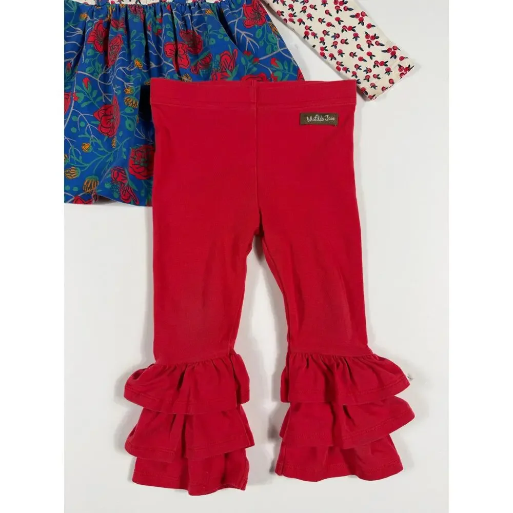 Matilda Jane Winterberry Top & For Your Thoughts Benny Pants Size 18–24 Months